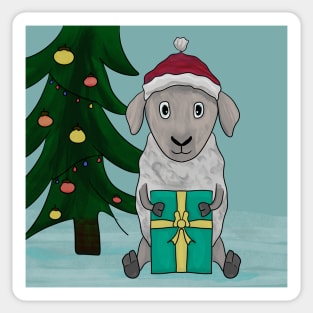 Sheep Christmas Sticker